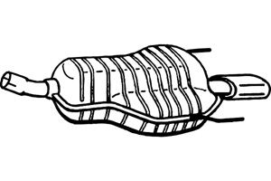 Rear muffler in the group  at  Professional Parts Sweden AB (P4592)