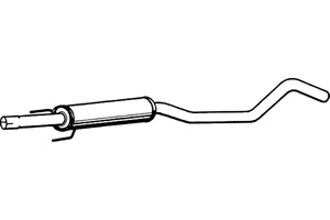 Intermediate muffler in the group  at  Professional Parts Sweden AB (P4594)