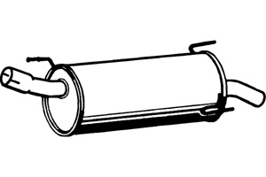 Rear muffler in the group  at  Professional Parts Sweden AB (P4595)