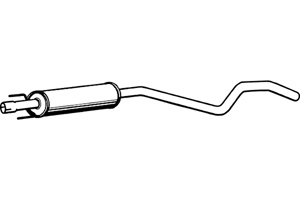 Intermediate muffler in the group  at  Professional Parts Sweden AB (P4598)