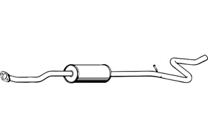 Intermediate muffler in the group  at  Professional Parts Sweden AB (P4600)
