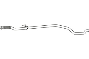 Intermediate pipe in the group Exhaust parts / Exhaust muffler & kits at  Professional Parts Sweden AB (P46011)