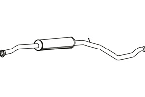 Intermediate muffler in the group Exhaust parts / Exhaust muffler & kits at  Professional Parts Sweden AB (P4603)