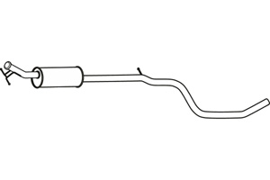 Intermediate muffler in the group Exhaust parts / Exhaust muffler & kits at  Professional Parts Sweden AB (P46030)