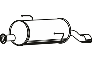 Rear muffler in the group  at  Professional Parts Sweden AB (P4605)