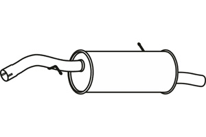 Rear muffler in the group  at  Professional Parts Sweden AB (P4614)