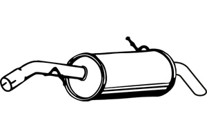 Rear muffler in the group  at  Professional Parts Sweden AB (P4621)