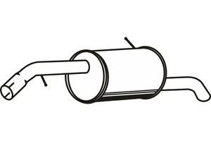 Rear muffler in the group  at  Professional Parts Sweden AB (P4623)