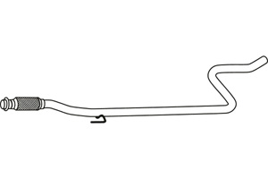 Intermediate pipe in the group  at  Professional Parts Sweden AB (P4624)
