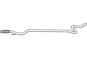Intermediate pipe in the group  at  Professional Parts Sweden AB (P4625)