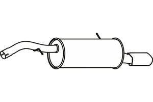 Rear muffler in the group  at  Professional Parts Sweden AB (P4627)