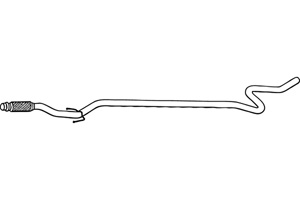 Intermediate pipe in the group  at  Professional Parts Sweden AB (P4628)