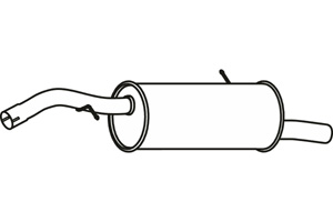 Rear muffler i gruppen Tillflligt dolda artiklar hos  Professional Parts Sweden AB (P4632)