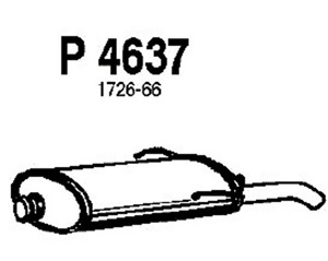 Rear muffler in the group  at  Professional Parts Sweden AB (P4637)