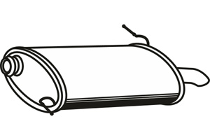 Rear muffler in the group  at  Professional Parts Sweden AB (P4652)