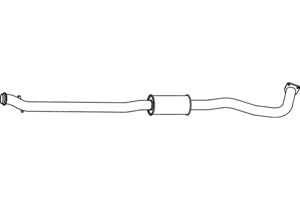 Intermediate muffler in the group  at  Professional Parts Sweden AB (P4655)