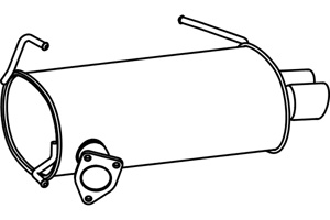 Rear muffler in the group  at  Professional Parts Sweden AB (P4656)