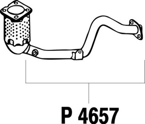 Front pipe in the group  at  Professional Parts Sweden AB (P4657)
