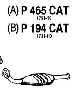 Catalytic converter in the group  at  Professional Parts Sweden AB (P465CAT)