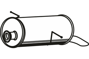 Rear muffler in the group  at  Professional Parts Sweden AB (P4660)