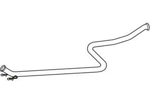 Intermediate pipe in the group  at  Professional Parts Sweden AB (P4663)
