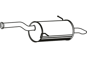 Rear muffler in the group  at  Professional Parts Sweden AB (P4664)