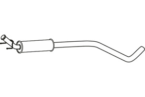 Intermediate muffler in the group Exhaust parts / Exhaust muffler & kits at  Professional Parts Sweden AB (P4671)