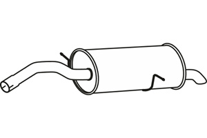 Rear muffler in the group Exhaust parts / Exhaust muffler & kits at  Professional Parts Sweden AB (P4676)