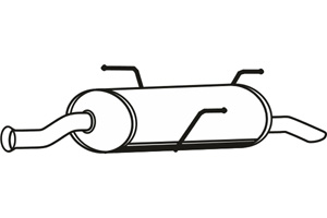 Rear muffler in the group  at  Professional Parts Sweden AB (P4678)