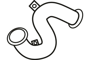 Front pipe in the group  at  Professional Parts Sweden AB (P4679)