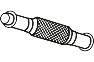 Intermediate pipe in the group Exhaust parts / Exhaust muffler & kits at  Professional Parts Sweden AB (P4680)