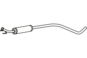 Intermediate muffler in the group Exhaust parts / Exhaust muffler & kits at  Professional Parts Sweden AB (P4684)