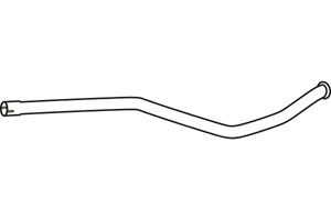 Intermediate pipe in the group Exhaust parts / Exhaust muffler & kits at  Professional Parts Sweden AB (P4689)