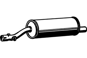 Intermediate muffler in the group  at  Professional Parts Sweden AB (P4693)