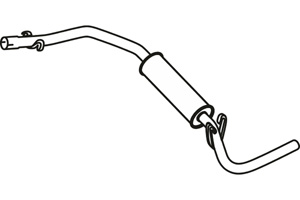 Rear muffler i gruppen Tillflligt dolda artiklar hos  Professional Parts Sweden AB (P4695)