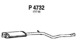 Intermediate muffler i gruppen Tillflligt dolda artiklar hos  Professional Parts Sweden AB (P4732)