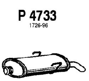 Rear muffler in the group  at  Professional Parts Sweden AB (P4733)