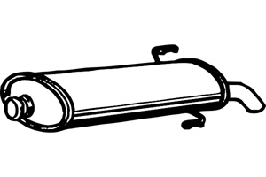 Rear muffler in the group  at  Professional Parts Sweden AB (P4735)