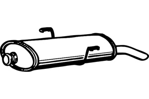 Rear muffler in the group  at  Professional Parts Sweden AB (P4736)