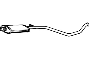 Intermediate muffler in the group  at  Professional Parts Sweden AB (P4737)