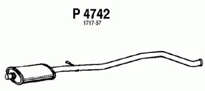 Intermediate muffler in the group  at  Professional Parts Sweden AB (P4742)