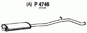 Intermediate muffler in the group  at  Professional Parts Sweden AB (P4746)