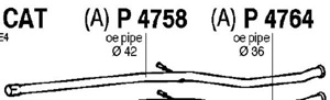 Intermediate pipe in the group  at  Professional Parts Sweden AB (P4758)