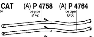 Intermediate pipe i gruppen Tillflligt dolda artiklar hos  Professional Parts Sweden AB (P4764)