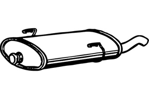 Rear muffler in the group  at  Professional Parts Sweden AB (P4772)