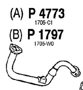 Front pipe i gruppen Tillflligt dolda artiklar hos  Professional Parts Sweden AB (P4773)