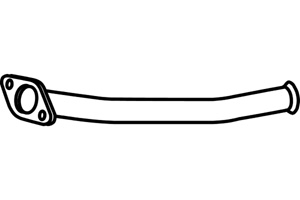 Intermediate pipe in the group  at  Professional Parts Sweden AB (P4774)