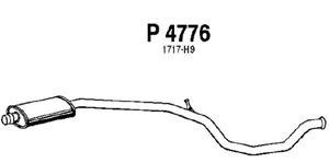 Intermediate muffler i gruppen Tillflligt dolda artiklar hos  Professional Parts Sweden AB (P4776)