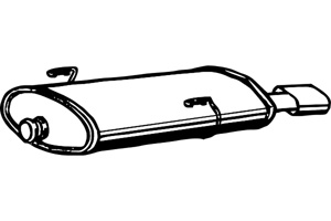 Rear muffler in the group  at  Professional Parts Sweden AB (P4778)