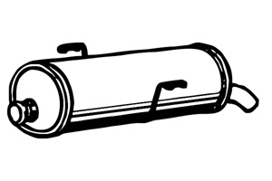 Rear muffler in the group  at  Professional Parts Sweden AB (P4779)